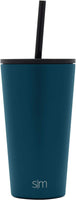 Insulated Tumbler Cup with Flip Lid and Straw Lid, Reusable Stainless Steel Water Bottle Iced Coffee Travel Mug,16oz 470ml - Eco Trade Company