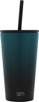 Insulated Tumbler Cup with Flip Lid and Straw Lid, Reusable Stainless Steel Water Bottle Iced Coffee Travel Mug,16oz 470ml - Eco Trade Company