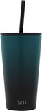 Insulated Tumbler Cup with Flip Lid and Straw Lid, Reusable Stainless Steel Water Bottle Iced Coffee Travel Mug,16oz 470ml - Eco Trade Company