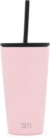 Insulated Tumbler Cup with Flip Lid and Straw Lid, Reusable Stainless Steel Water Bottle Iced Coffee Travel Mug,16oz 470ml - Eco Trade Company