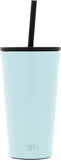 Insulated Tumbler Cup with Flip Lid and Straw Lid, Reusable Stainless Steel Water Bottle Iced Coffee Travel Mug,16oz 470ml - Eco Trade Company