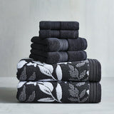 Soft Floral 6 Piece Towel Set - Eco Trade Company