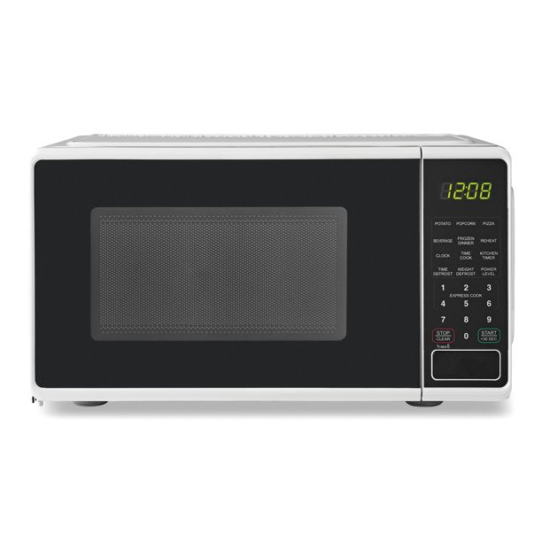 Compact Countertop Microwave Oven, 0.7 Cu ft Black - Eco Trade Company