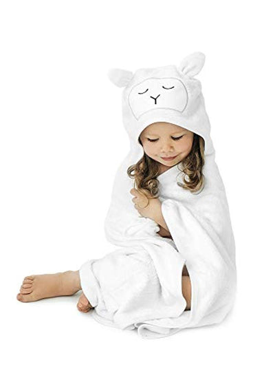 Premium Organic Hooded Baby Towel and Washcloth Gift Set - Eco Trade Company