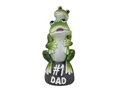 Blessed Assurance - Inspirational Cute Praying Frog On Rock Statue - Eco Trade Company