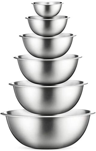 Premium Stainless Steel Mixing Bowls Set of 6 - Eco Trade Company