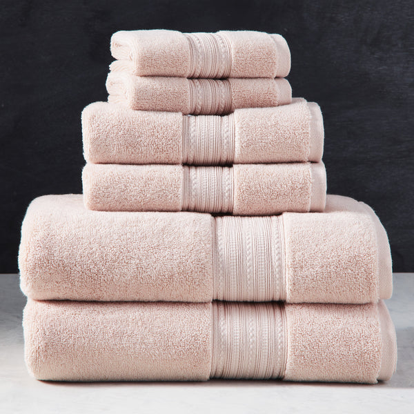Super Soft USA-Grown Cotton 6 Piece Solid Towel Set