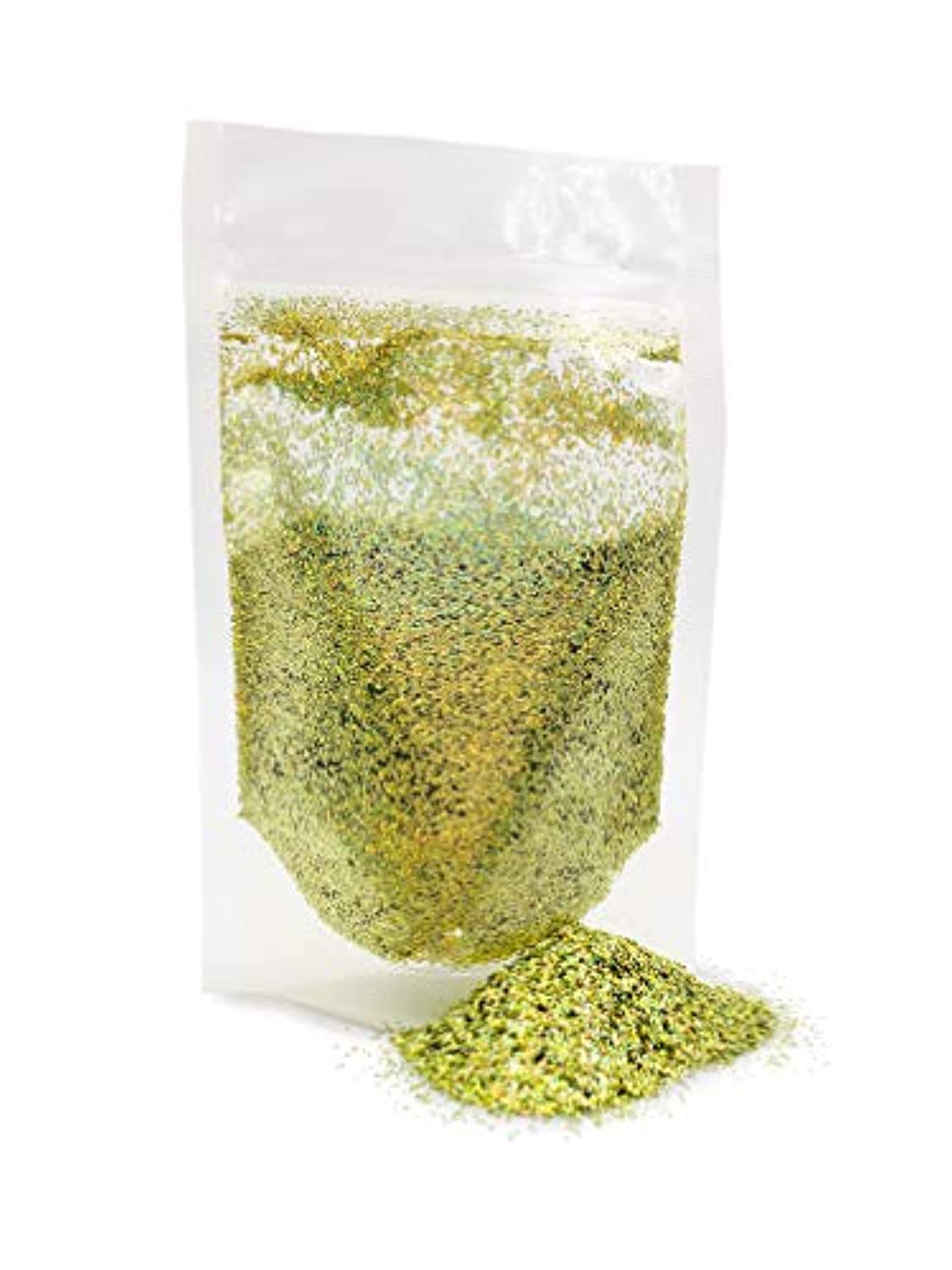 Gold Biodegradable Glitter 1/2 Ounce - Made from Plant Cellulose, Earth Friendly. Perfect for Crafts, DIY Projects, Cosmetics Made in USA - Eco Trade Company