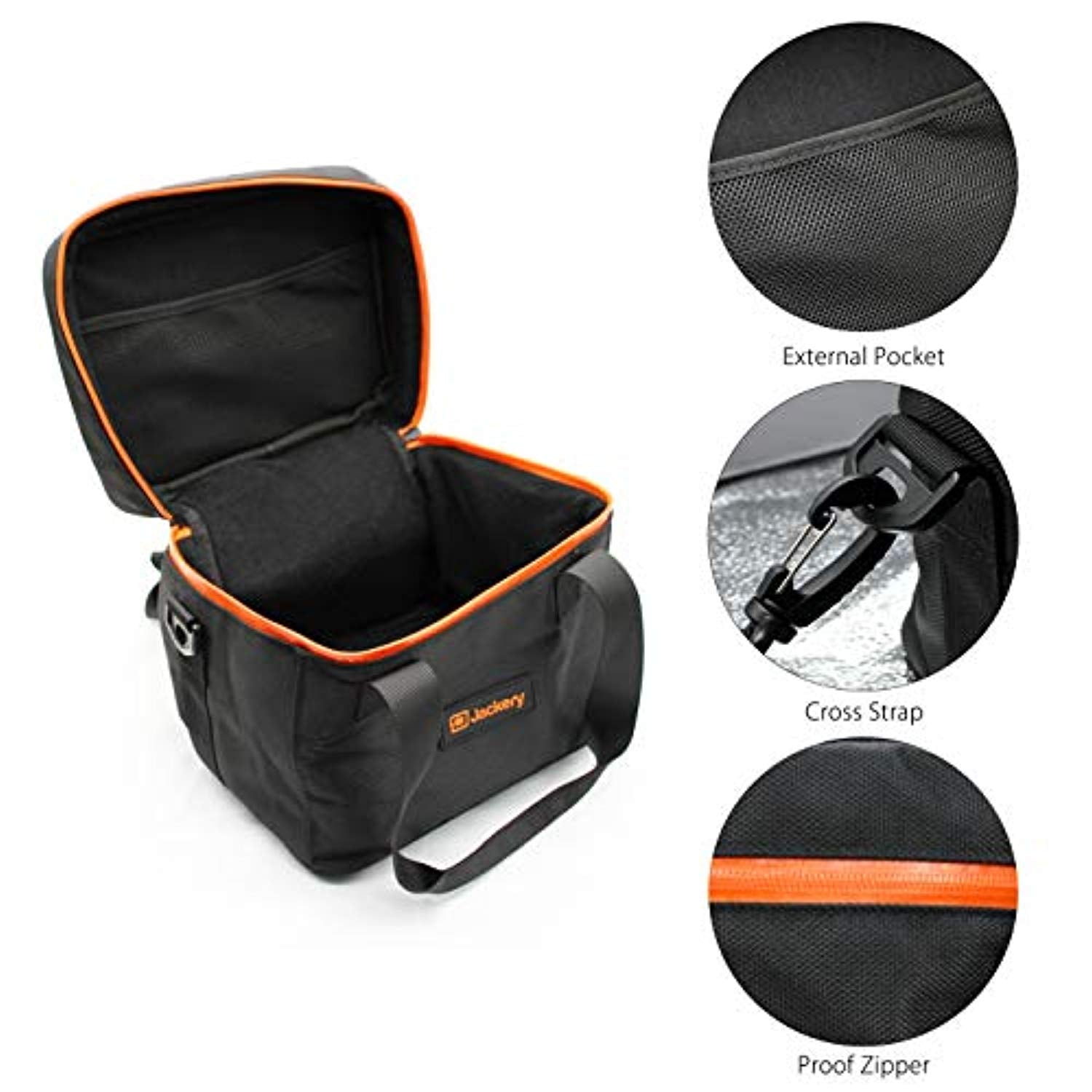 Jackery EVA Travel & Business Hard Carrying Case Bag for Explorer 240 Portable Power Station - Black (E240 Not Included) BAG ONLY - Eco Trade Company