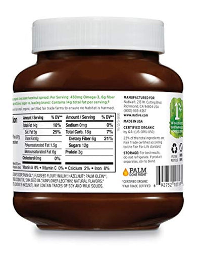 Organic, Non-GMO, Vegan Hazelnut Spread - Eco Trade Company
