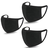 3 Pack Unisex Face Covering, Black Dust Cotton, Washable, Reusable Cloth-USA Seller - Eco Trade Company