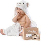 Premium Ultra Soft Organic Bamboo Baby Hooded Towel with Unique Design – Hypoallergenic Baby Towels for Infant and Toddler - Eco Trade Company