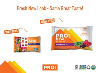 Meal Bar, Superfood Slam, Non-GMO, Gluten-Free, Healthy, Plant-Based Whole Food Ingredients, Natural Energy - Eco Trade Company