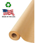 Brown Kraft Paper Jumbo Roll 17.75” x 1200” (100ft) 100% Recycled Material, Made in USA - Eco Trade Company