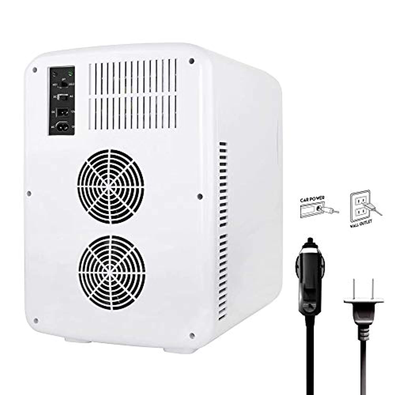 Mini Fridge Cooler and Warmer, for Skincare, Cosmetics, Breast Milk, Medications, 100% Freon-Free & Eco Friendly 15 Liter, Pearl White - Eco Trade Company