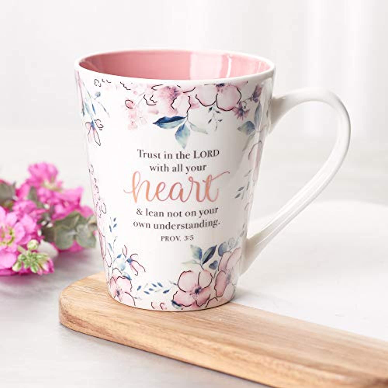 Inspirational Coffee Cups with Bible Verse 13-Ounce Ceramic - Eco Trade Company