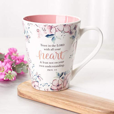 Inspirational Coffee Cups with Bible Verse 13-Ounce Ceramic - Eco Trade Company
