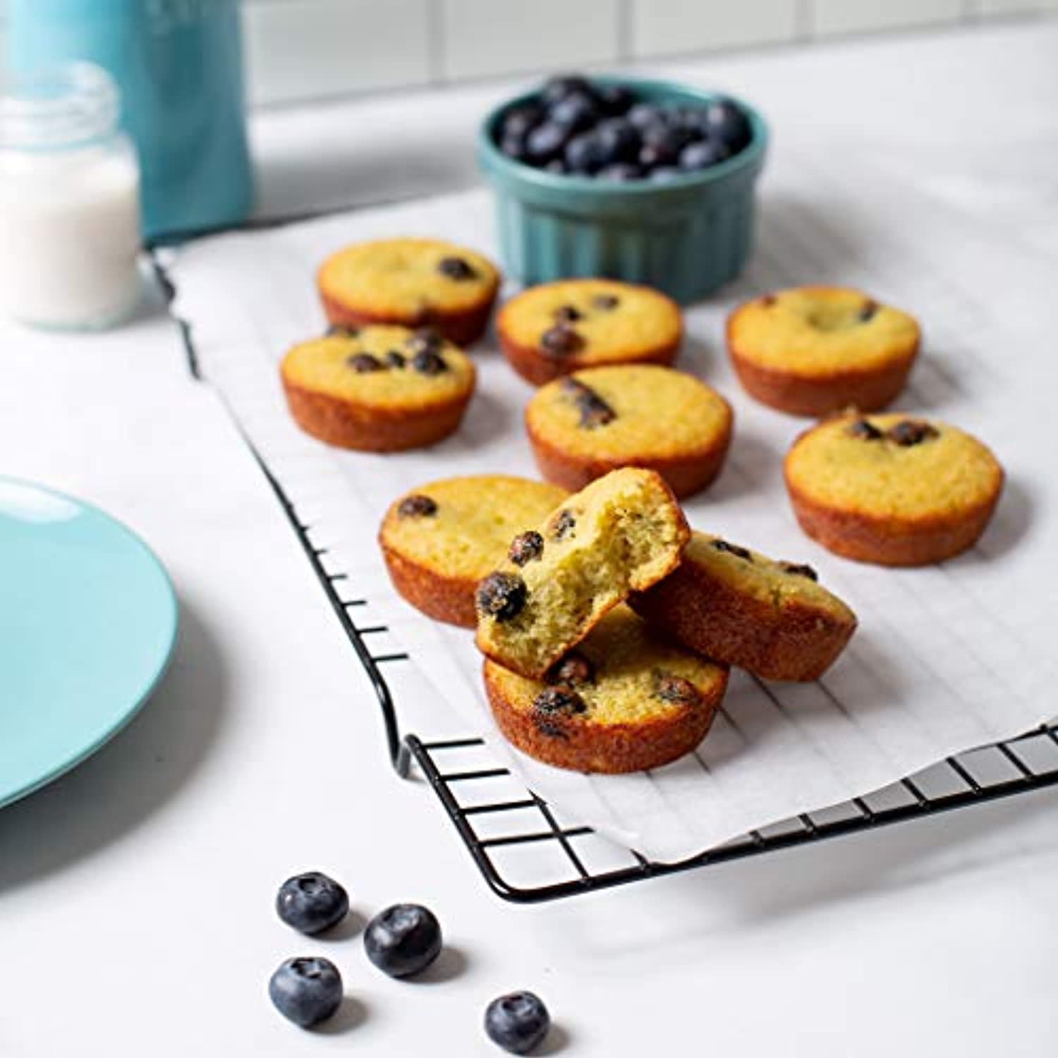 HighKey Keto Blueberry Muffin Mix - Low Carb, Gluten Free Food - No Sugar Added Snacks - 12 Muffins - Eco Trade Company