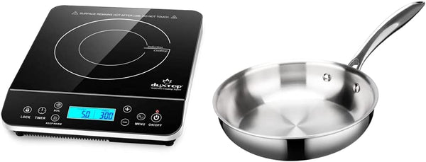 Duxtop Portable Induction Cooktop Countertop Burner Induction Hot Plate with LCD Sensor Touch 1800 Watts Black 9610ls BT-200DZ