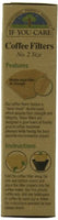 Biodegradable Coffee Filters, 100-Count Boxes - Pack of 12 - Eco Trade Company