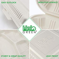 Eco Friendly to Go Containers - Non Soggy, Leak Proof, Disposable to Go Boxes Made from Cornstarch - Eco Trade Company