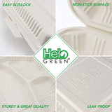 Eco Friendly to Go Containers - Non Soggy, Leak Proof, Disposable to Go Boxes Made from Cornstarch - Eco Trade Company