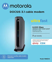 Cable Modem, 6 Gbps Max Speed. Approved for Comcast Xfinity Gigabit, Cox Gigablast, and More, Black - Eco Trade Company