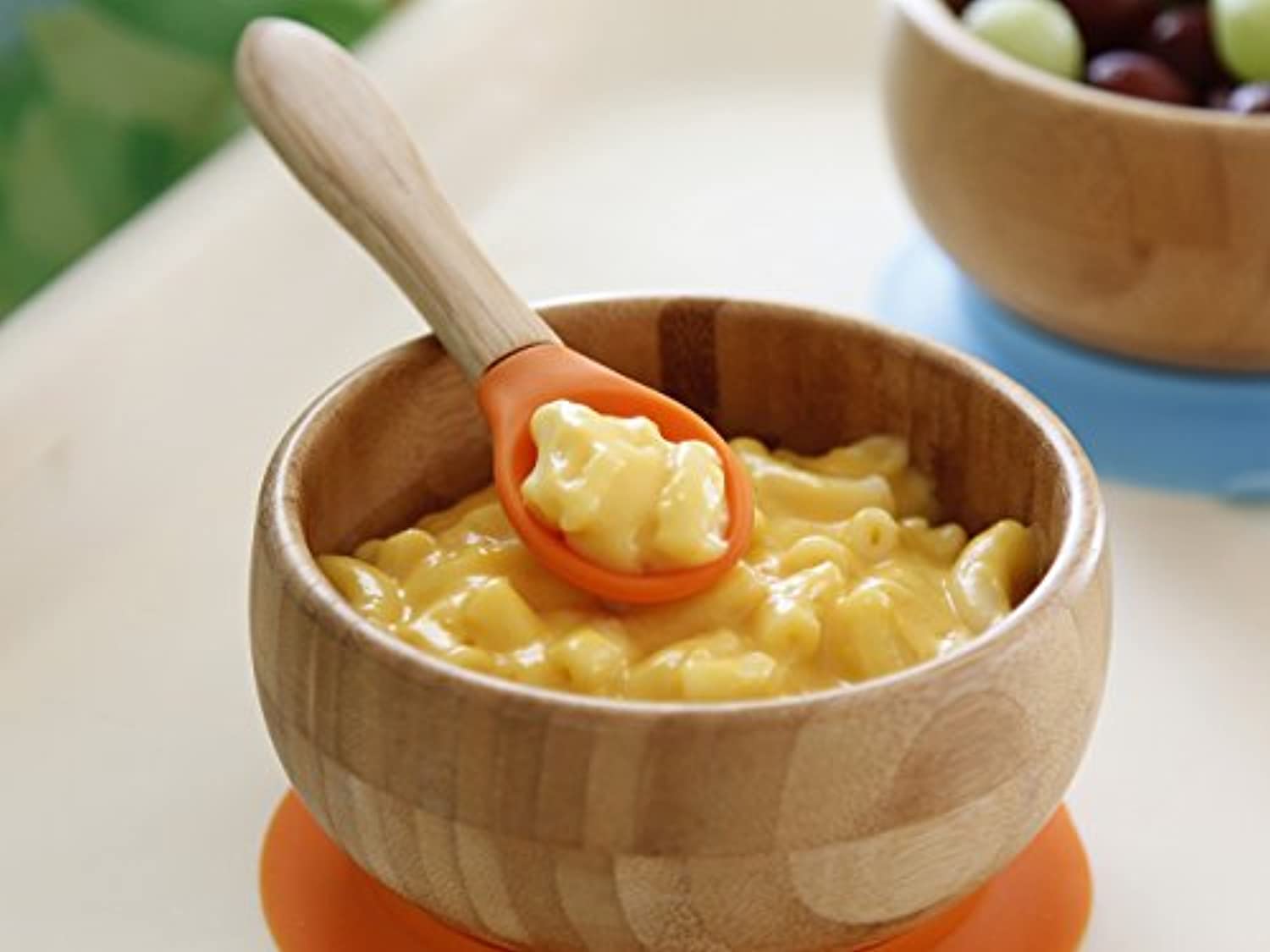 Organic Bamboo Infant Feeding Bowls + Soft Tip Silicone Spoon Set, BPA Free - Eco Trade Company