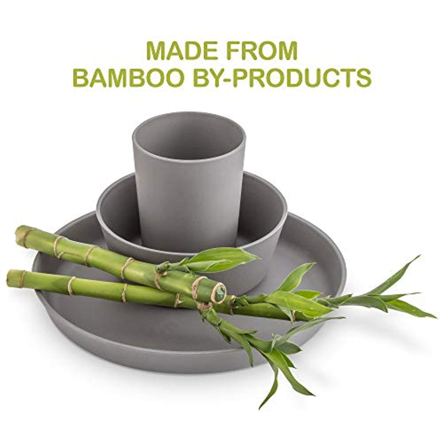 Bamboo Toddler Cups - 4 pc Set,10 fl oz. Eco-Friendly, Non-Toxic Non-Plastic Cups - Dishwasher Safe - BPA Free - Eco Trade Company