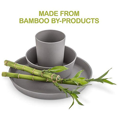 Bamboo Toddler Cups - 4 pc Set,10 fl oz. Eco-Friendly, Non-Toxic Non-Plastic Cups - Dishwasher Safe - BPA Free - Eco Trade Company