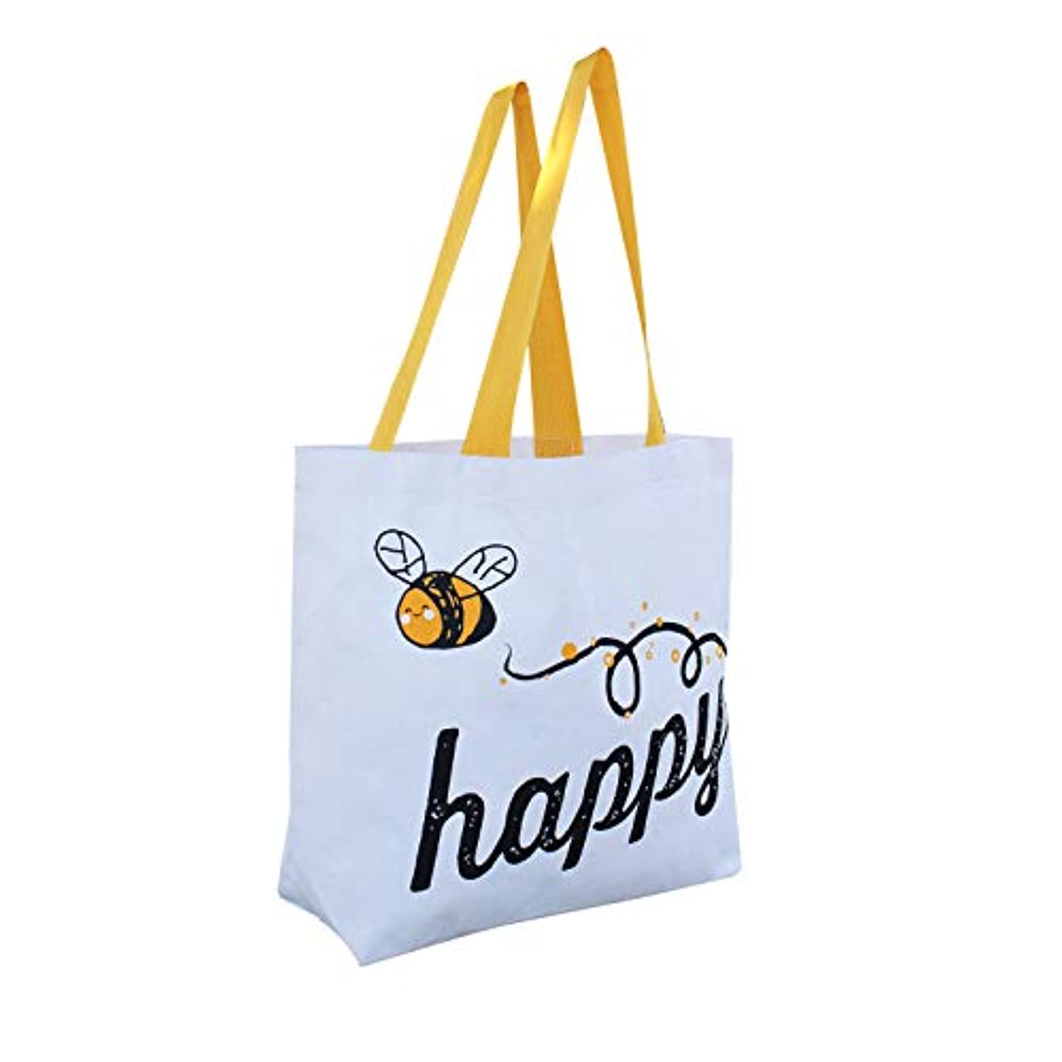 Tote Fashion Bag Reusable Grocery Bag Machine Washable and easily collapsible (Set of 2) Proudly Made in the USA - Eco Trade Company
