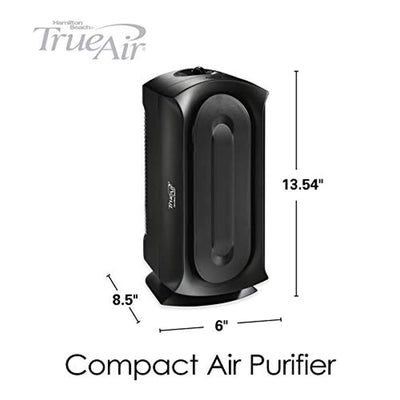 Hamilton Beach TrueAir Air Purifier for Home or Office with Permanent True HEPA Filter for Allergies and Pets, Ultra Quiet - Eco Trade Company