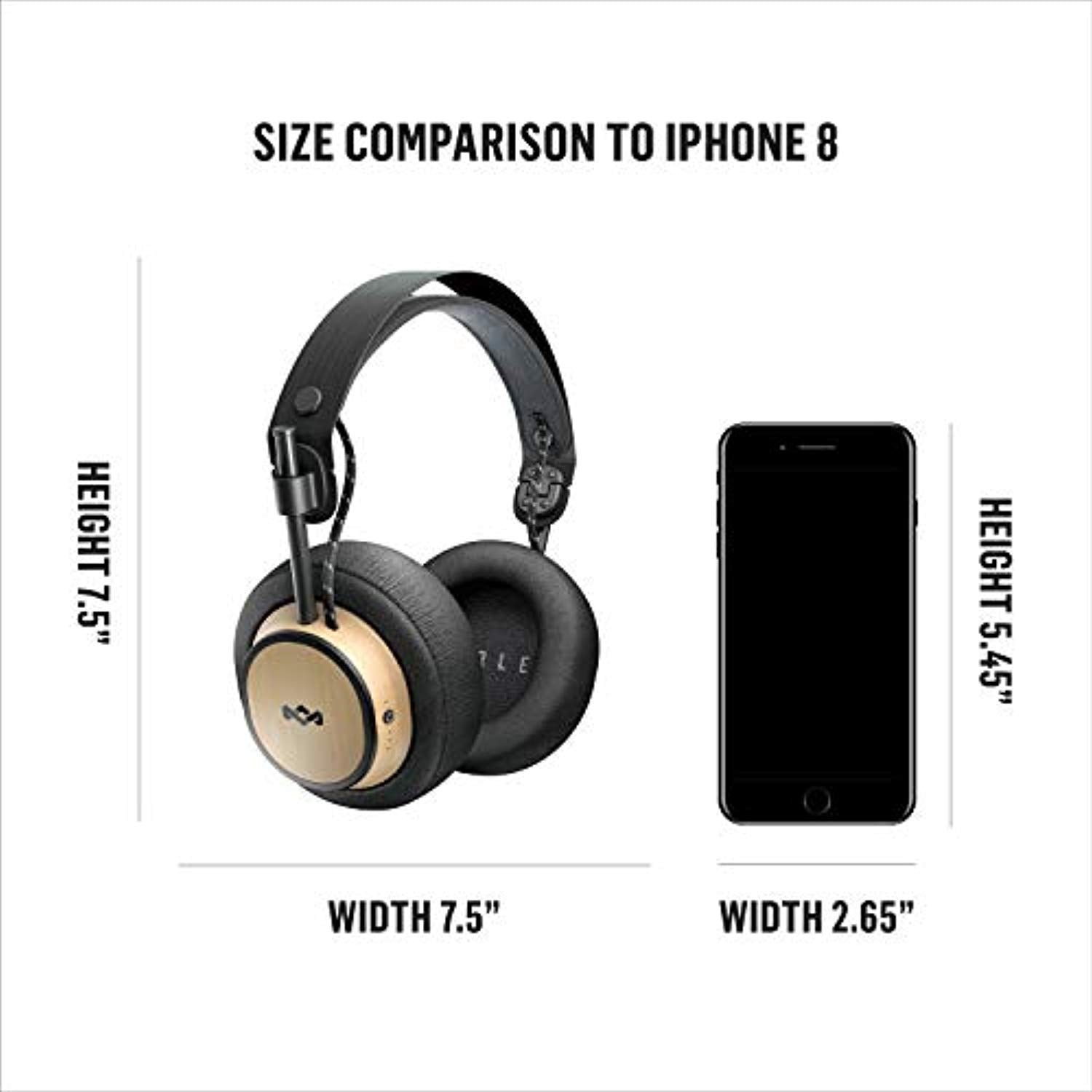 Exodus Over-Ear Wireless Headphone 30-Hour Battery Life 50mm Hi-Definition Premium Comfort Memory Foam Onboard Mic & Remote Functionality Quick Charge - Eco Trade Company