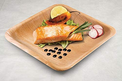 Palm Leaf Bowls and Plates - Biodegradable, Ecofriendly, Disposable, Sturdy, Premium Quality, USDA Certified - Eco Trade Company