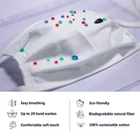Kids face mask | 100% Cotton Comfortable Easy Breathing | 2 pcs Set for Children - Eco Trade Company