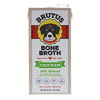 Brutus Bone Broth for Dogs, Natural, Glucosamine & Chondroitin for Healthy Joint, Hydrating Dog Food Topper for All Ages, Made in USA - Eco Trade Company