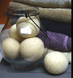6 Eco-Friendly Wool Dryer Balls -Set of Six 100% Handmade, Natural and Unscented Made in USA - Eco Trade Company