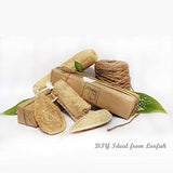 Natural Loofah 3 Pcs, Body Exfoliating Scrubber, Biodegradable Compostable Zero Waste - Eco Trade Company
