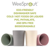 Bamboo Toddler Cups - 4 pc Set,10 fl oz. Eco-Friendly, Non-Toxic Non-Plastic Cups - Dishwasher Safe - BPA Free - Eco Trade Company