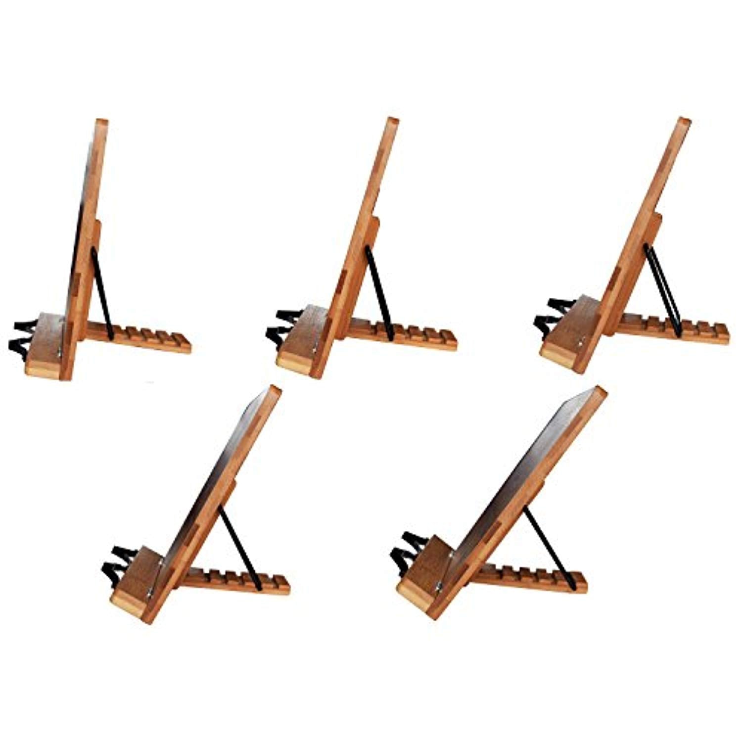 Bamboo Book Stand Cookbook Holder Book Rest Reading Stands Tablet Holders - Eco Trade Company