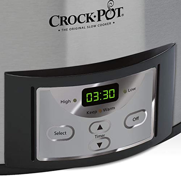 Crockpot 6-Quart Slow Cooker With Mytime Technology, Programmable Slow  Cooker, Stainless Steel