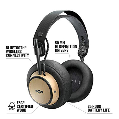 Exodus Over-Ear Wireless Headphone 30-Hour Battery Life 50mm Hi-Definition Premium Comfort Memory Foam Onboard Mic & Remote Functionality Quick Charge - Eco Trade Company