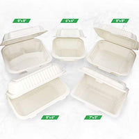 Eco Friendly to Go Containers - Non Soggy, Leak Proof, Disposable to Go Boxes Made from Cornstarch - Eco Trade Company