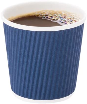 500-CT 4 oz Hot Beverage Cups Eco-Friendly Recyclable Paper - Insulated - Wholesale Takeout Coffee Cup - Eco Trade Company
