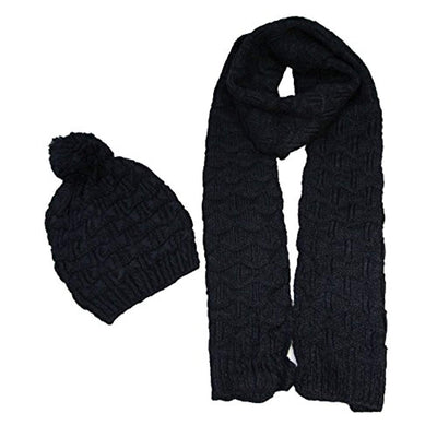 Gift Set - Eco friendly Winter Warm Knitted Beanie Scarf Set - Eco Trade Company
