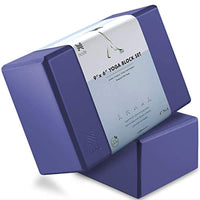 Premium Yoga Block Set of 2, 4 Inch Thick Foam Brick - Eco Trade Company