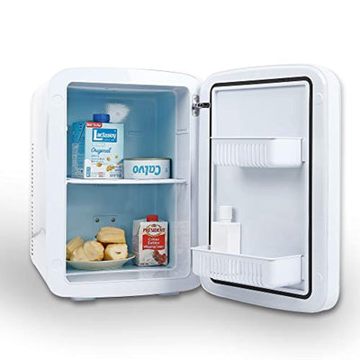 Mini Fridge Cooler and Warmer, for Skincare, Cosmetics, Breast Milk, Medications, 100% Freon-Free & Eco Friendly 15 Liter, Pearl White - Eco Trade Company