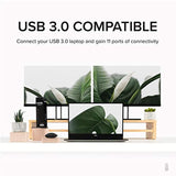 Plugable USB 3.0 Universal Laptop Docking Station Dual Monitor for Windows and Mac (Dual Video: HDMI and DVI/VGA/HDMI, Gigabit Ethernet, Audio, 6 USB Ports) - Eco Trade Company