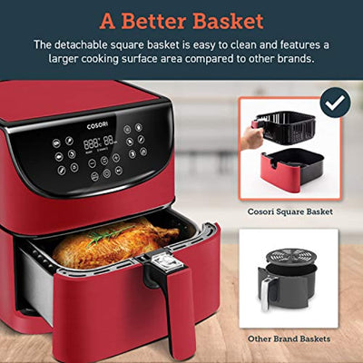 Air Fryer Max XL 5.8 QT Electric Hot Oven Oilless Cooker LED Touch Digital Screen with 11 Presets, Preheat& Shake Reminder - Eco Trade Company