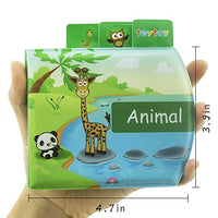 Baby Bath Books, Waterproof Nontoxic Fabric Soft Baby Bath Toys Early Education Activity for Toddler, Infants and Kids - Pack of 6 - Eco Trade Company